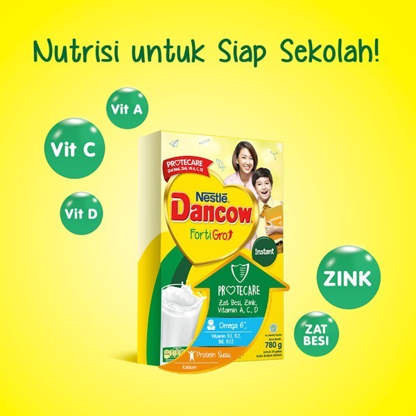 

(BestSeller) Dancow Fortigro t 780Gr Box 780 1000 Gr