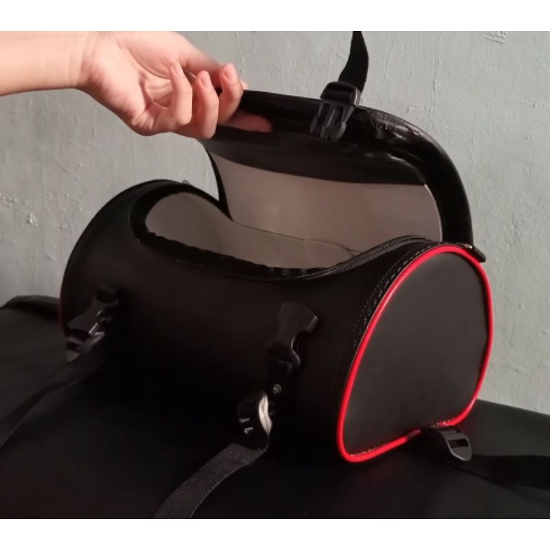 Tabung Jas Hujan eksklusif / Tas Motor Eksklusif / Saddle Bag motor B100