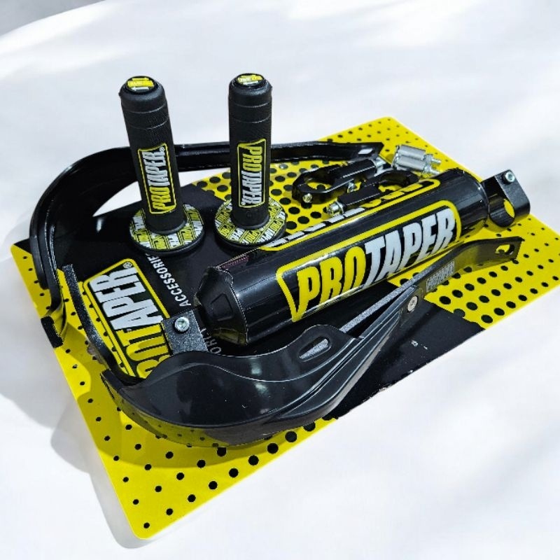 Paket Komplit Handguard Protaper + Busa Palang Stang + Grip Donat Protaper D-Tracker Supermoto KLX
