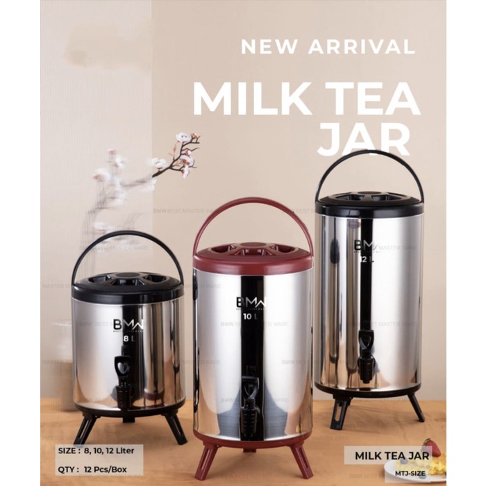 Milk Tea Bucket Water BMW - Dispenser Air Minuman - Drinking Jar