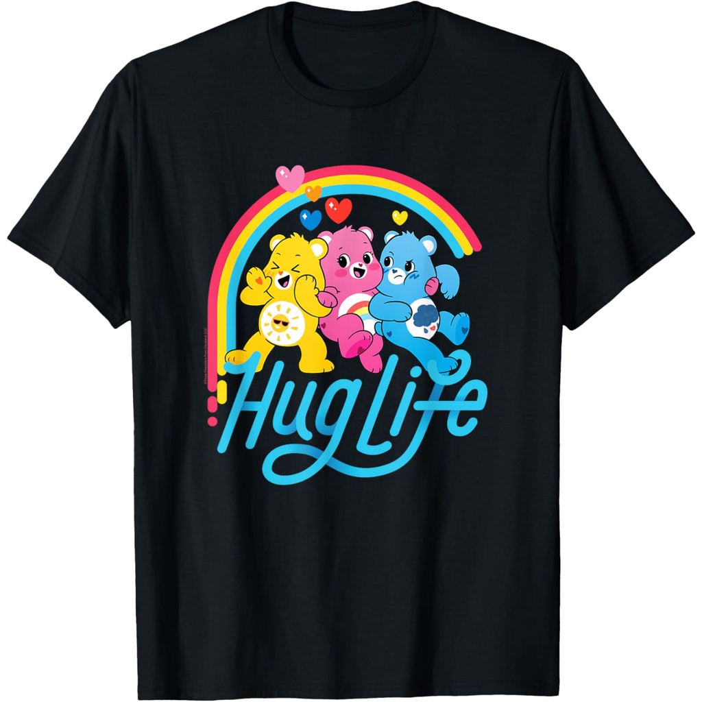 Kaos Kartun Lucu Pelangi Care Bears Hug Life