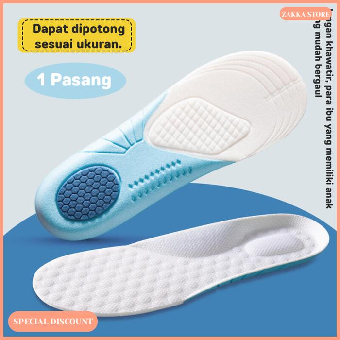 Sol Busa Memori Ortopedi Anak / Alas Kaki Anak Busa / Bantalan Sepatu Anak Olahraga