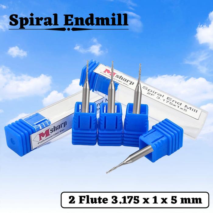 JTTOP" ENDMILL 2F SPIRAL 1MM CNC ROUTER ENDMILL ACRYLIC ALUMINIUM DLL