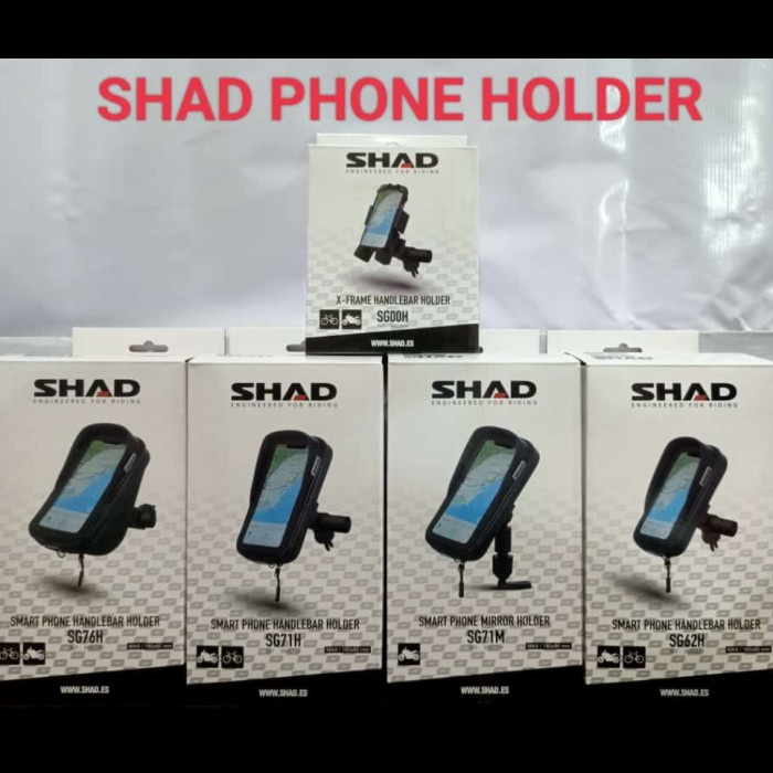 TOP PHONE HOLDER SHAD SG75H BREKET DI STANG -