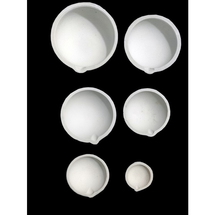 JTTOP" KOWI KERAMIK 9 CM - WADAH PELEBURAN EMAS & LOGAM 500 GRAM CRUCIBLE TAHAN PANAS