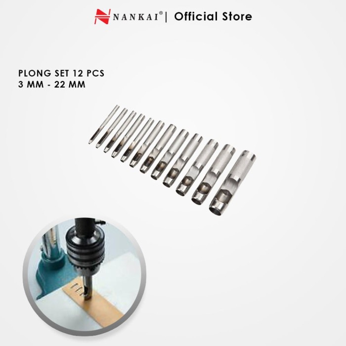 

Jual [READY] Nankai Pembolong Hollow Punch / Plong Set 12 Pc