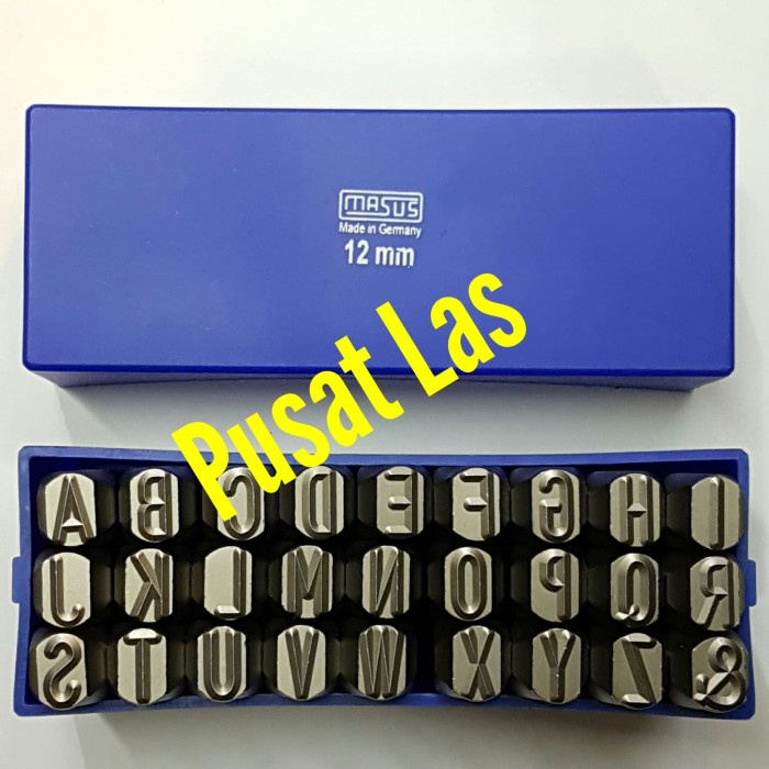 

Jual [READY] Huruf Ketok 12mm / Letter Stamp Punch 12 mm MASUS