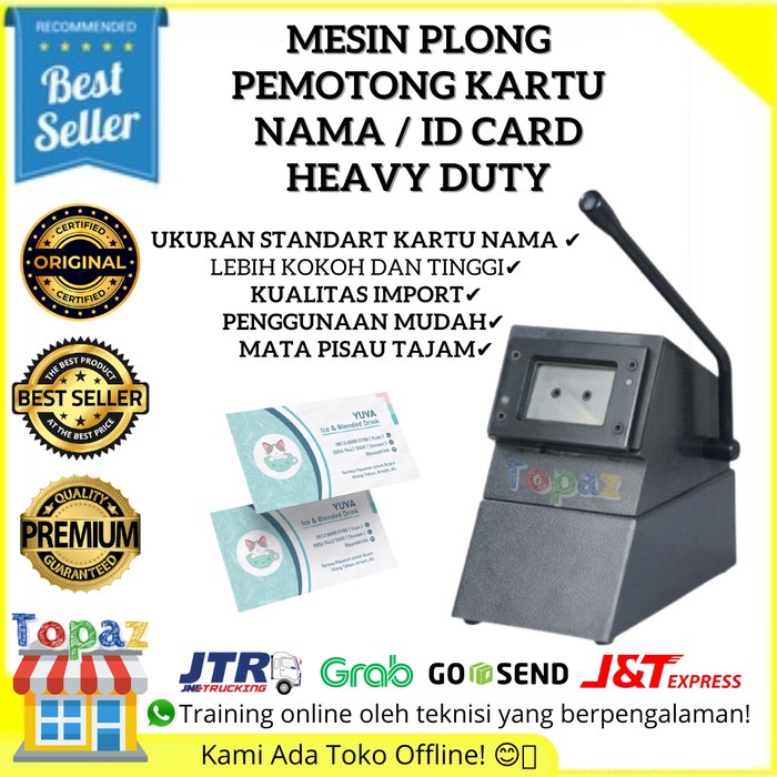 

Jual [READY] Plong ID Card/ Plong Heavy Duty Bahan Baja / Mesin PON ID Card Kokoh