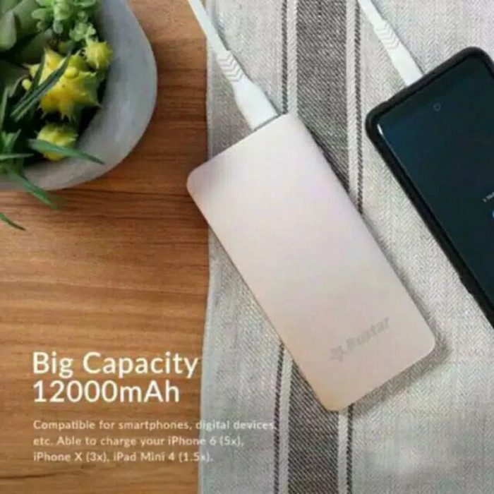 TOP POWERBANK ETERNITY BUSTAR 12000MAH QUICK CHARGE ORIGINAL -