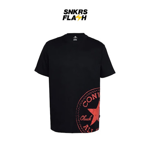 CONVERSE Tshirt Black Kaos Lengan Pendek - X5MT302BC
