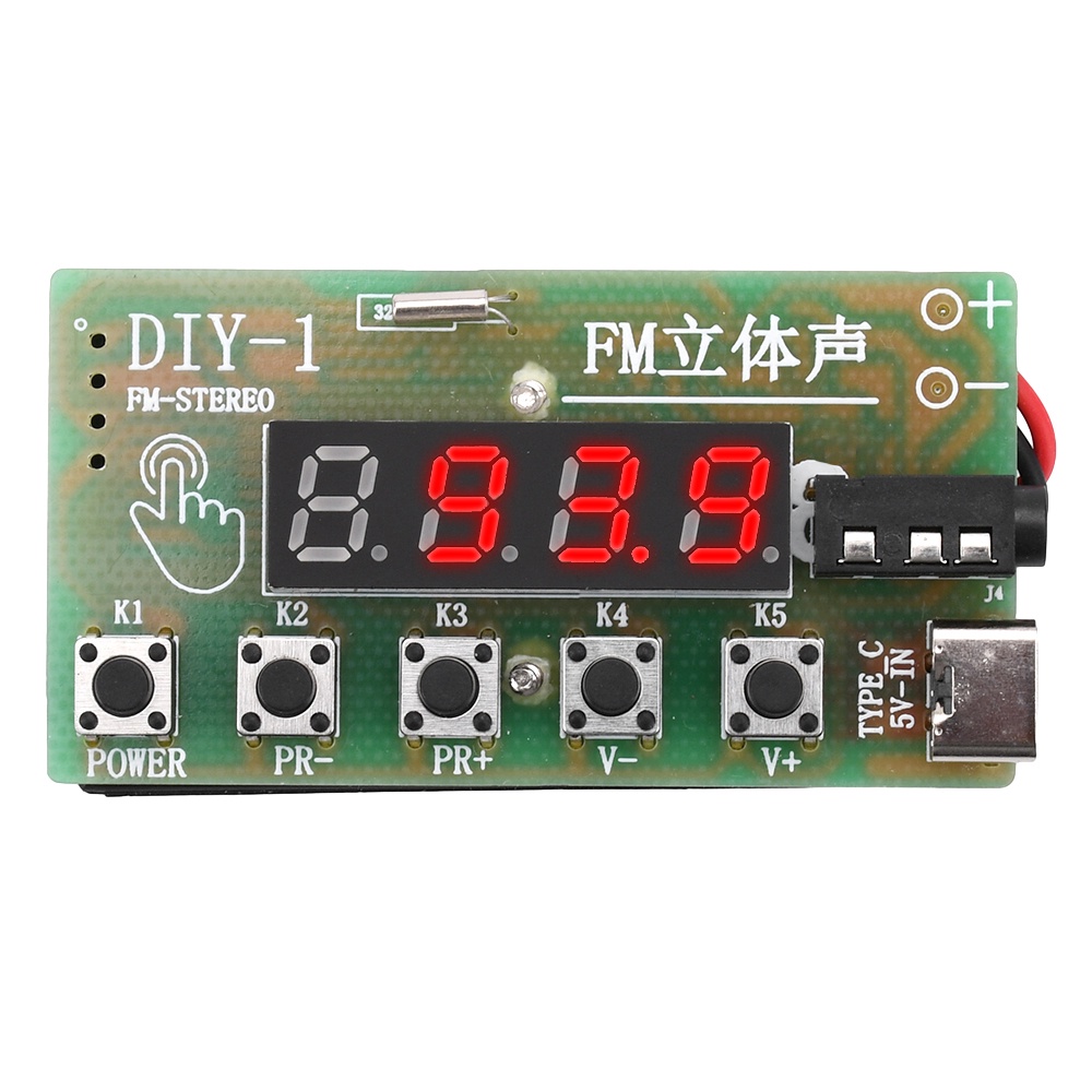 87-108Mhz Am/Fm Medium Wave Fm Two Band Stereo Digital Tuning Machine Headphone Radio Module Kit Diy