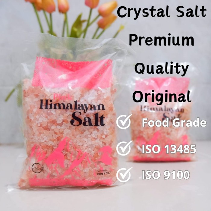 

Himalayan Salt Crystal Rocks 1kg - Garam Himalaya Kristal
