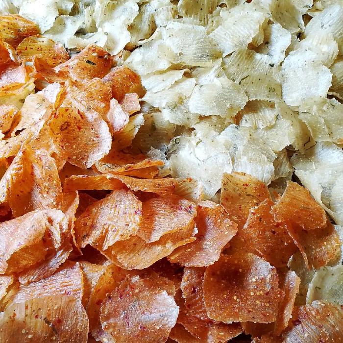 

ars rn snack Kecimpring Singkong (Kemasan 750 gr) Rasa Original + pedas manis gurih + kencur