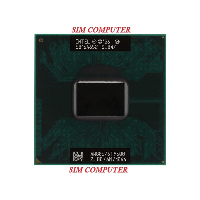 MERtaComp- Intel Core 2 Duo T9600 2.8 GHz Dual-Core 6M Processor Sokcet P PGA478