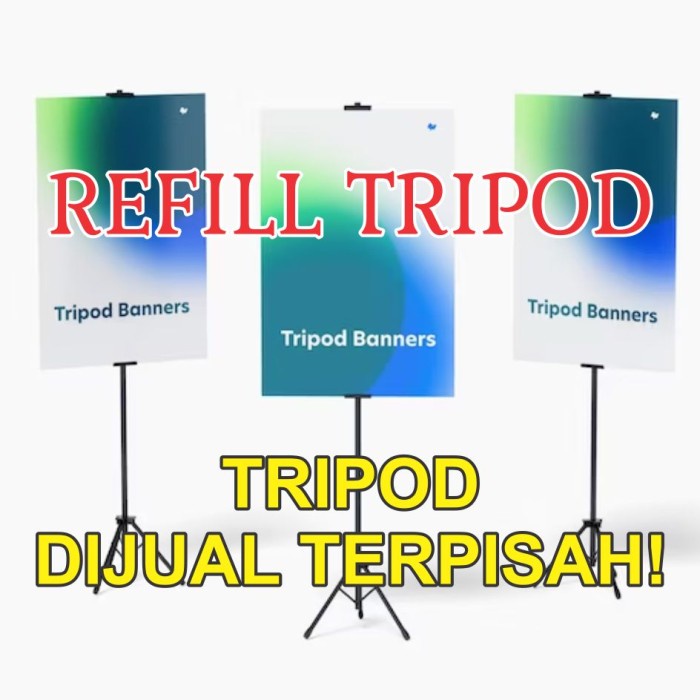 Refill tripod banner impraboard foamboard