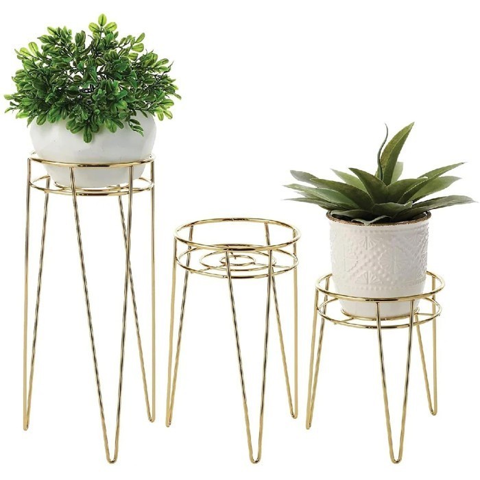 

PROMO! D.30cm - T.20cm s/d 100cm Mid Century Standing Tatakan Pot Tanaman