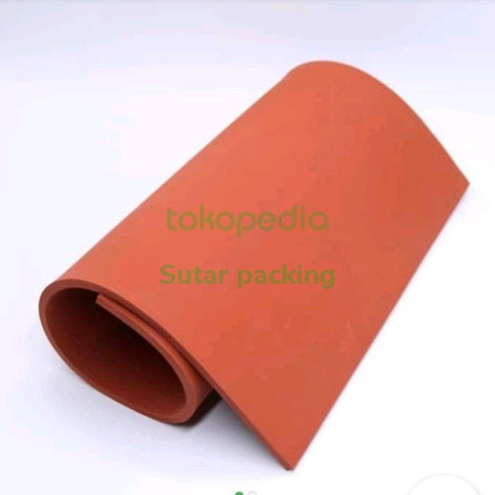 

TERLARIS! sponge silikon merah 4mm 50cm x 50cm