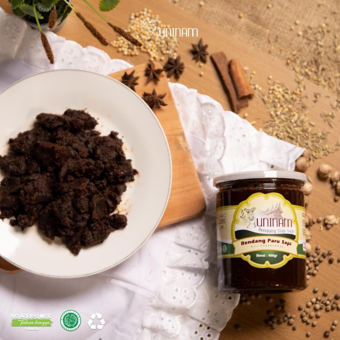 

Promo Terbatas Rendang Paru Sapi Uninam 400G Aman