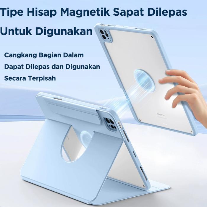 Casing Ipad Magnetic 720Rotation Case For Ipad Air5 Air4 Smart Strong Magnetic Stand Ipad Case For