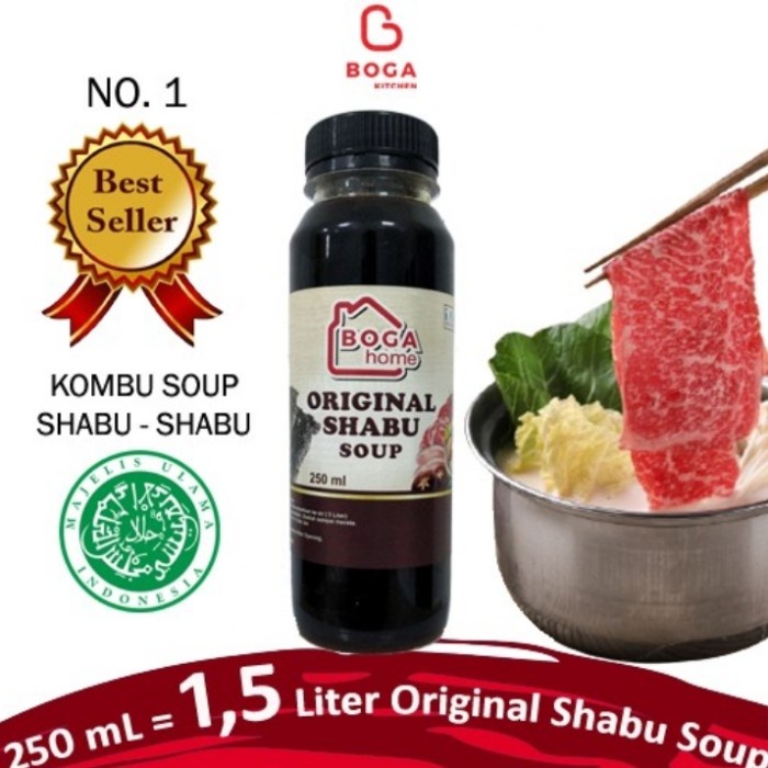 

Shabu Soup - Original Konbu Soup 1.5 L Kuah Shabu Shabu - Boga Home High Quality