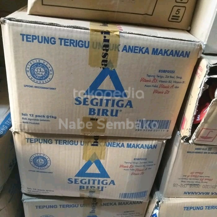 

Terigu Segitiga Premium 1Kg perdus 12 pcs khusus ekpedisi reguler