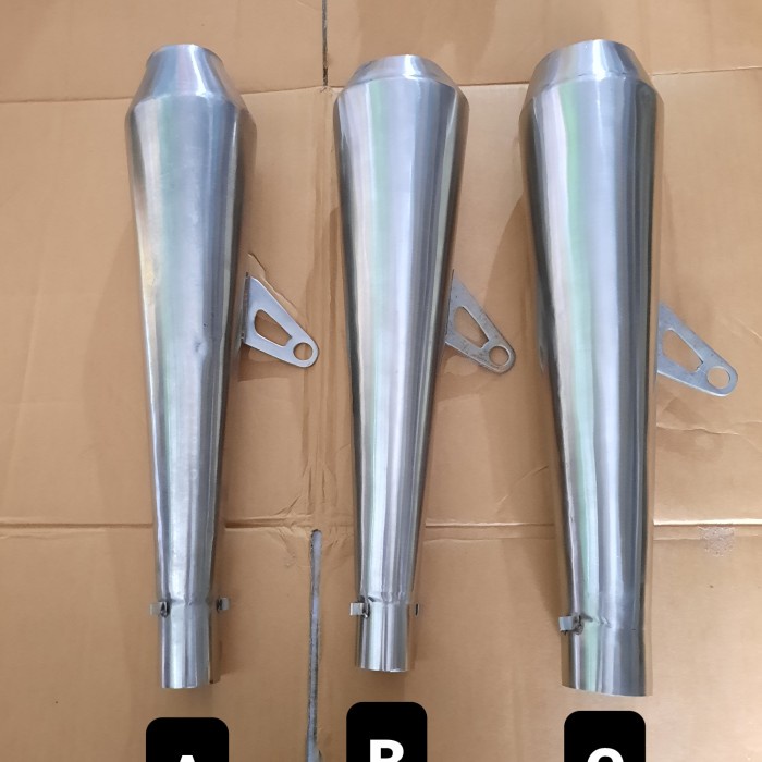 Silincer Knalpot Stainles Motor Custom Kustom W175 Japstyle caferacer