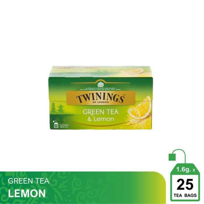 

Twinings Teh Hijau Celup Rasa Green Tea Lemon 25x1.6gr - Twinnings Bag