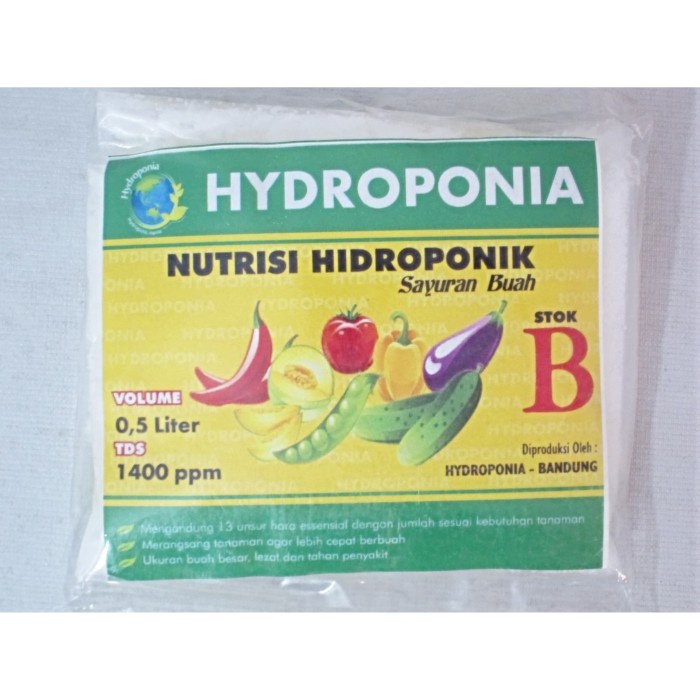 Nutrisi Hidroponik Hydroponia AB Mix untuk tanaman buah