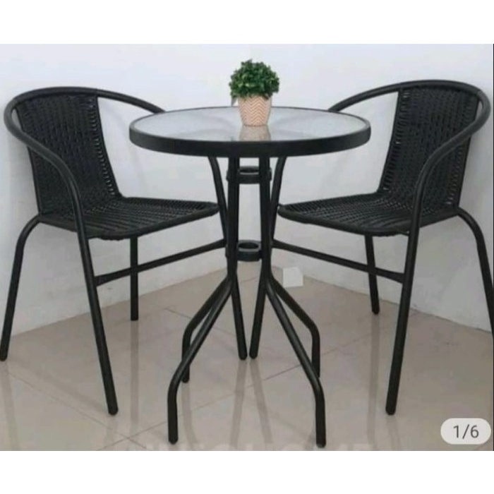 Terbaru Set Kursi Teras Taman Meja Kaca 2 Kursi 1 Meja Besi Bandung