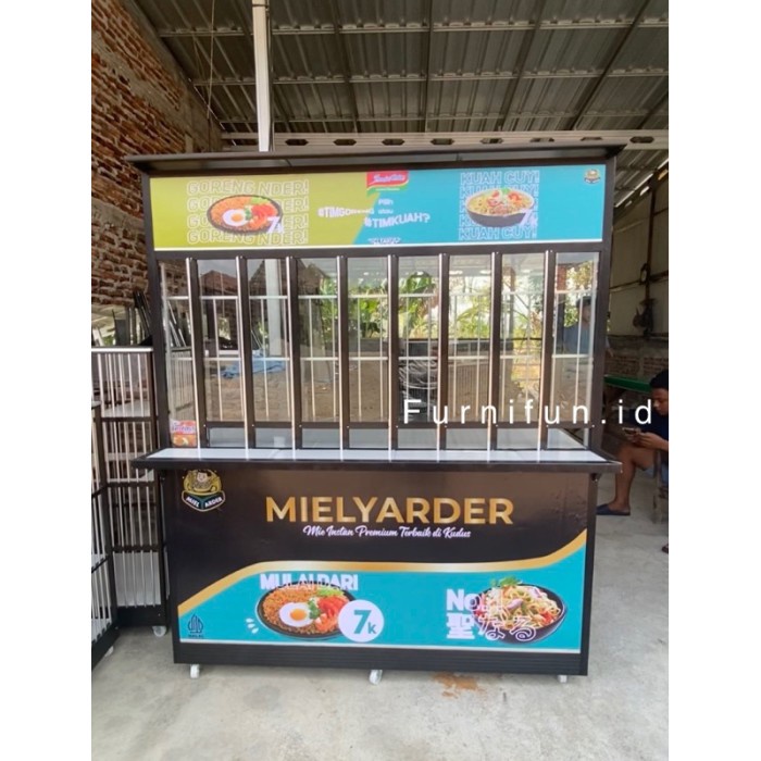 Gerobak Indomie / Gerobak Warmindo / Gerobak Aluminium / Warmindo