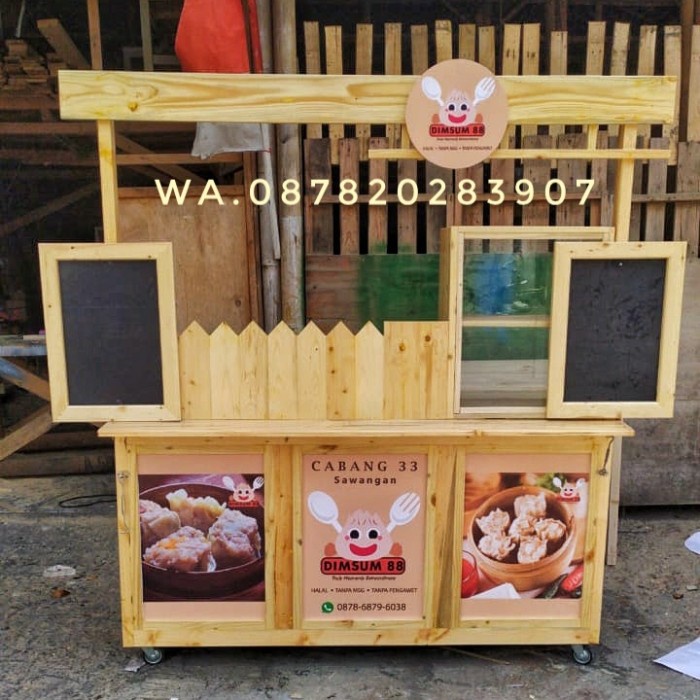 booth kayu/booth minuman