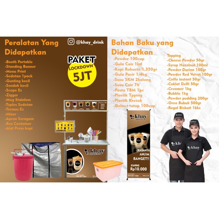 Franchise minuman khay kopi kekinian