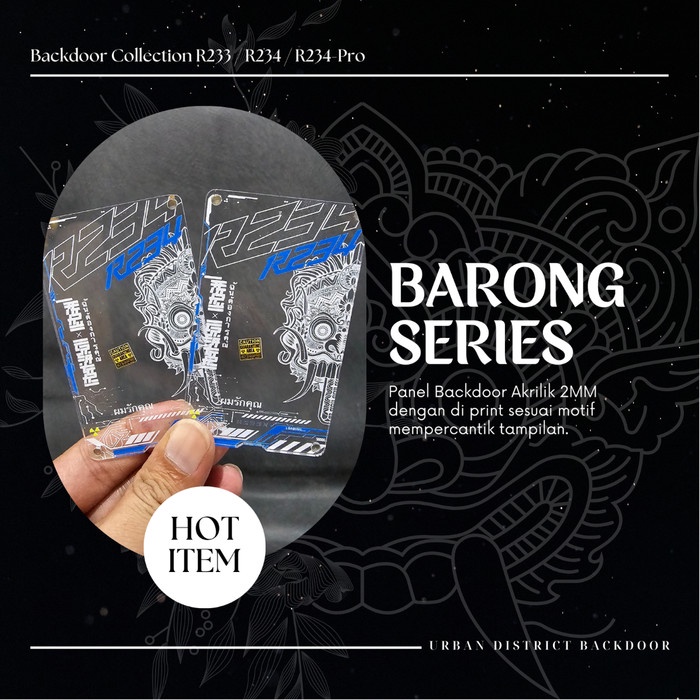 BERGARANSI URBAN Panel Backdoor R234 R233 R234Pro Akrilik Print Barong Series By URBAN DISTRICT