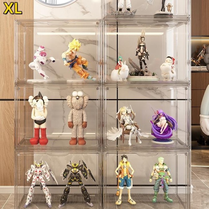 

SALE Transparent Acrylic Kotak display Action Figure Tangga Rak Pajangan Akrilik Storage Organizer
