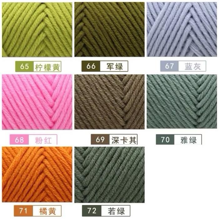 

LIMITED EDITION 1-72 BENANG RAJUT AKRILIK ACRYLIC YARN 8 PLY / MILK COTTON WORSTED YARN 8 PLY/ KATUN