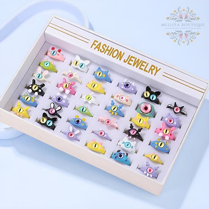 

DISKON Ring Cincin Akrilik Aesthetic Lucu Karakter Monster Inc Adjustable