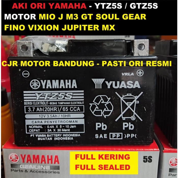 Aki ORI Motor YAMAHA YUASA GS GTZ5S YTZ5S AKI KERING MOTOR MIO JUPITER