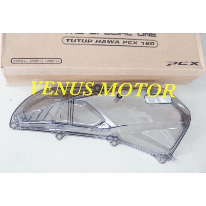 Cover Tutup Filter Saringan Udara Transparan Smoke PCX 160