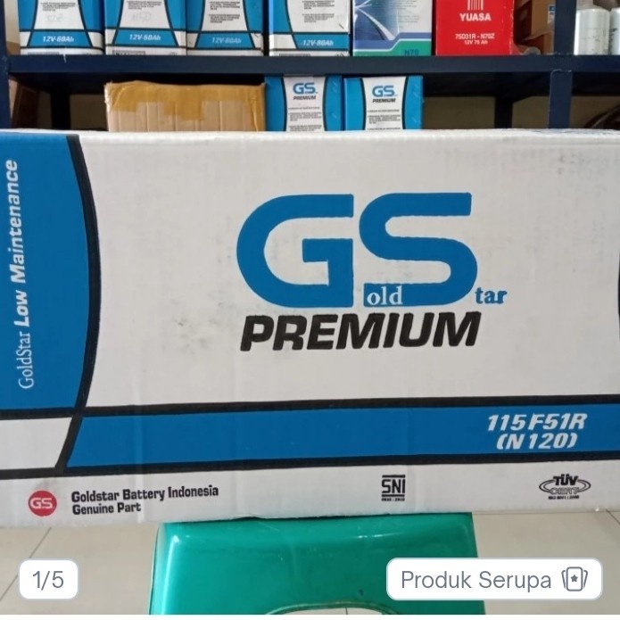 ACCU/ AKI BASAH GS N120 12V 120AH GENERATOR GENSET DOOZER