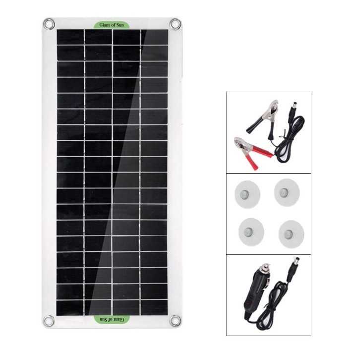 PORTABLE SOLAR PANEL GENERATOR KIT PEMBANGKIT LISTRIK TENAGA SURYA LED