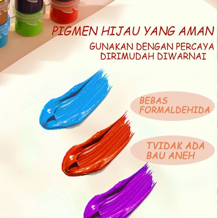 

BERGARANSI Cat akrilik Set 6 Warna 12 Warna/Cat Akrilik Kanvas Lukisan Kanvas Cat Cat Akrilik 3ml +