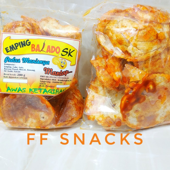 

JTTOP" EMPING PEDAS MANIS SK / EMPING BALADO / KERIPIK SINGKONG PEDAS MANIS