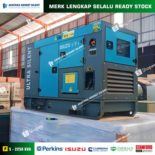 Silent Genset Isuzu 20 Kva 25 Kva 30 Kva 40 Kva - Distributor Genset Silent