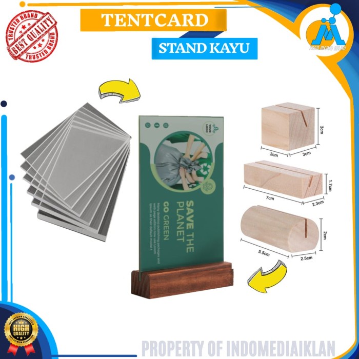 

DISKON TENTCARD AKRILIK KAYU / HOLDER AKRILIK / AKRILIK