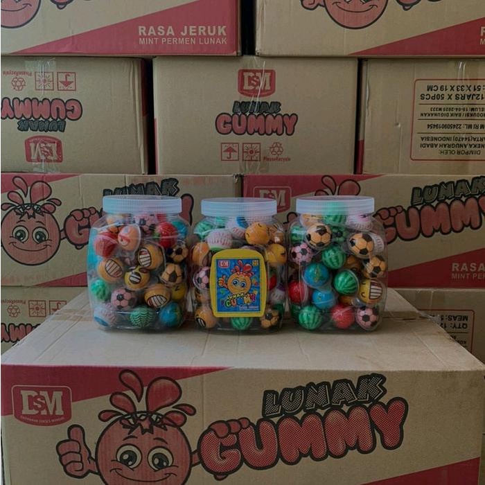 

JTTOP" PERMEN GUMMY @50PCS LUNAK BULAT MOTIF MATA , BOLA , BUAH BUAHAN - PERMEN LUNAK VIRAL FRUITY
