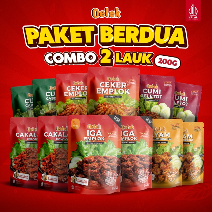 

Oelek Paket 2 Varian Besar (Lauk Siap Saji)