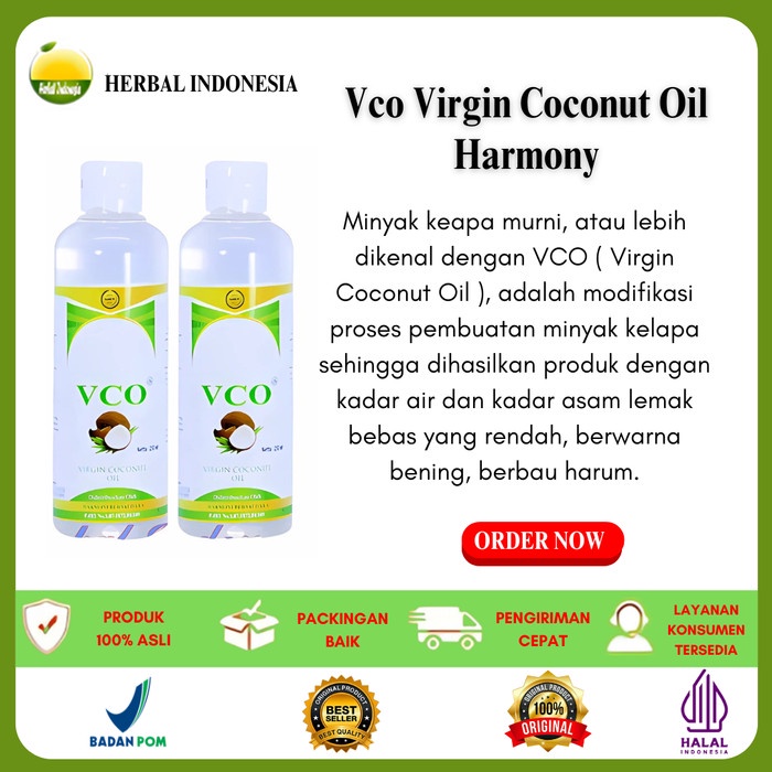 

VCO Harmoni Virgin Coconut Oil 250 ml Minyak Kelapa Murni