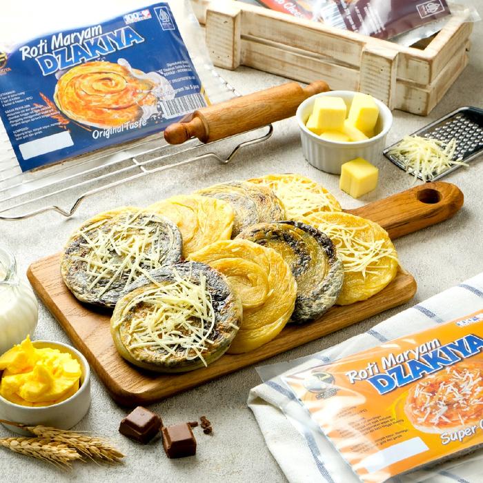 

JTTOP" [PAKET 3 PACK] ROTI MARYAM ORIGINAL, COKELAT DAN KEJU PREMIUM ISI 5 FROZEN FOOD