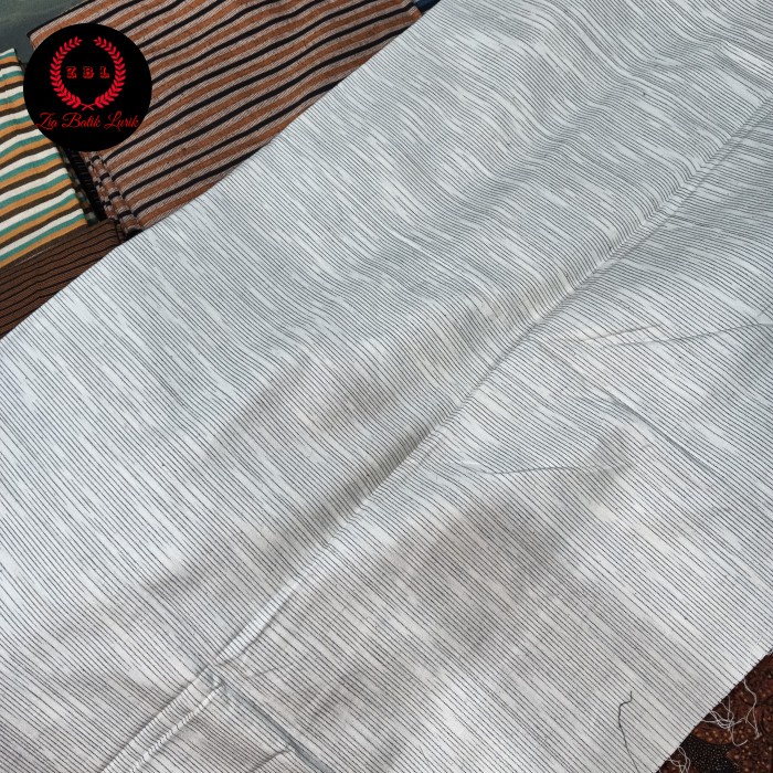 Terbaru Kain Tenun Lurik Atbm Grimis Putih