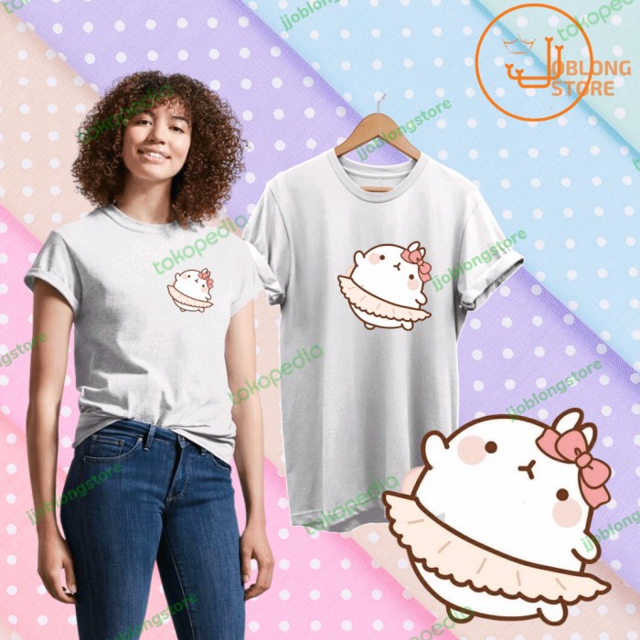 Kaos molang/ Baju molang balet